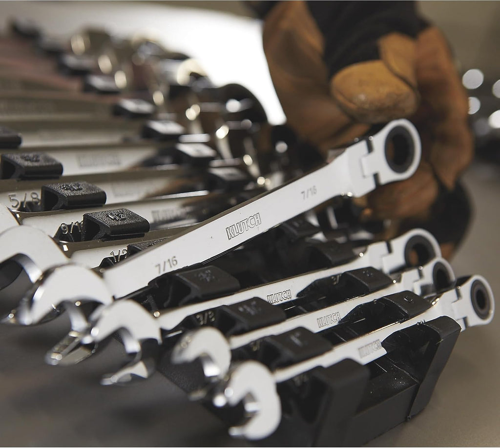 Klutch Flex Ratchet Wrench Set - 13-Pc SAE, 1/4in.-1in.