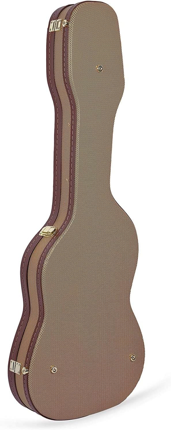 Crossrock Electric Guitar Case fits Telecaster and Stratocaster Style Guitars-Vinyl Tweed(CRW620STTW)