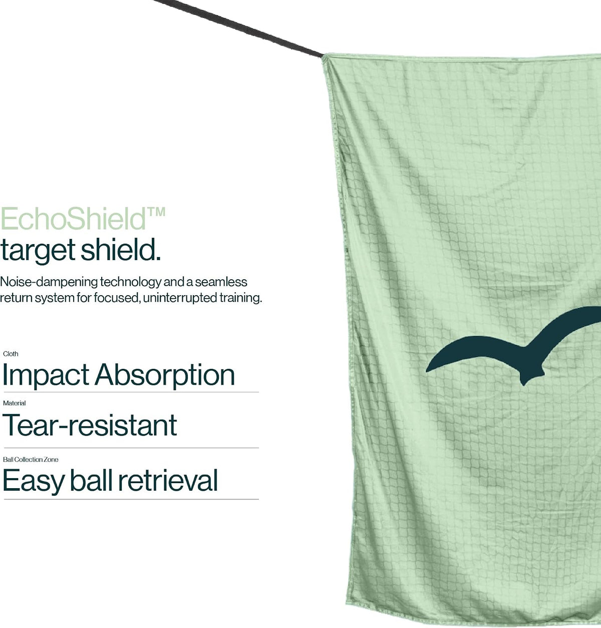 BirdiePro® - American Pro Golf Practice Net, 10x7ft Heavy Duty Golf Hitting Net with EchoShield™ Target & FlexWeave™ Net, Indoor Outdoor Training Backyard, Full Set with Mat, Balls & Cap