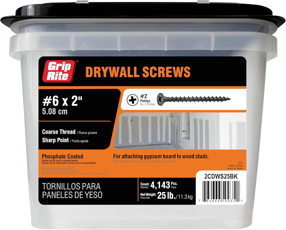 212 Main 25 lbs No.6 x 2 in. Phillips Drywall Screws
