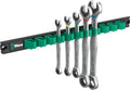Wera - 05020015001-9631 Magnetic rail 6000 Joker 2 Ratcheting combination wrenches set, 5 pieces