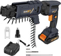 20V Drywall Screw Gun Brushless, MAXXT Cordless Lithium-Ion Brushless Self Feeding Drywall Screwdriver Autofeed 5000RPM with Collated Drywall Attachment（Included 2.0Ah Battery and Charger）