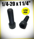 Package of 1250 (pcs) 1/4-20 x 1 1/4' Socket Head Allen Cap Screw 12.9 Black Oxide Bulk Set #RD-4108FST Warranity by Pr-Mch