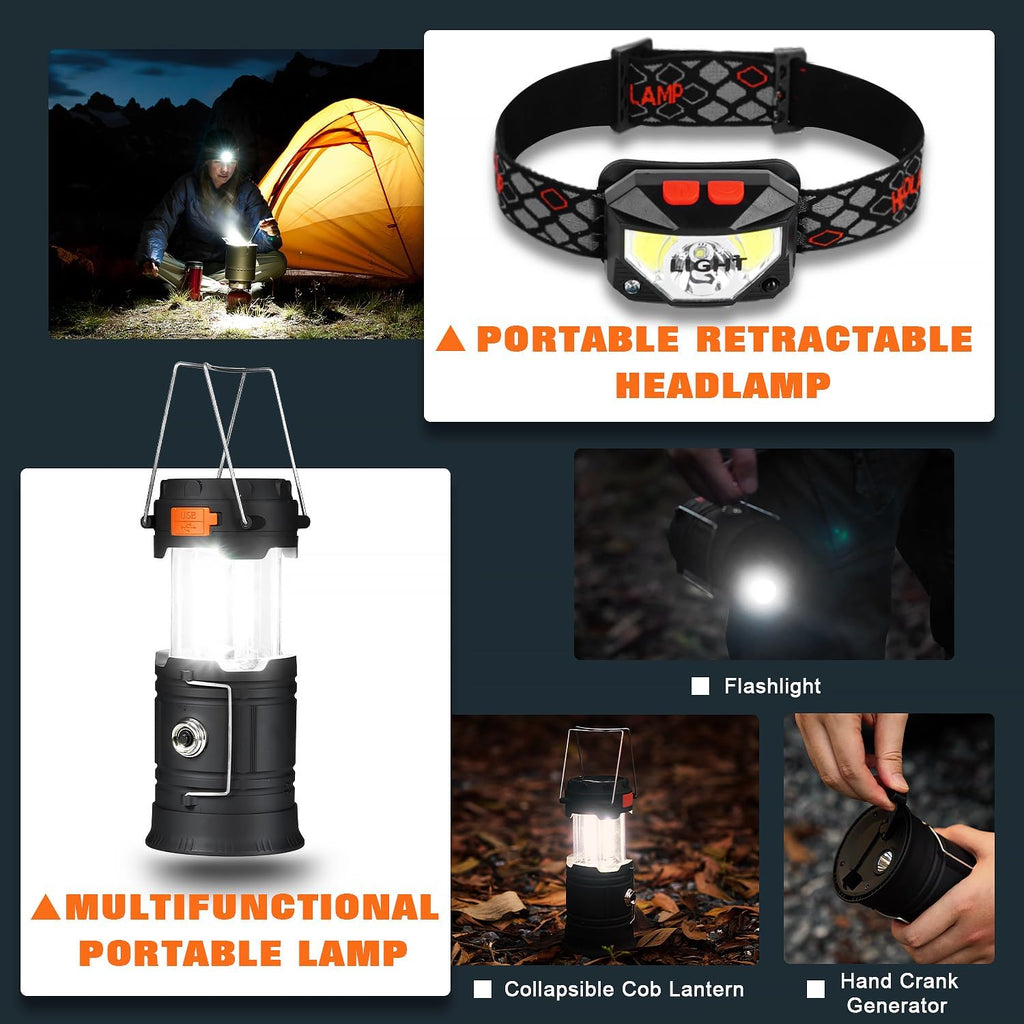 Professional Survival Gear Set - First Aid Kit and Large Camping Backpack, Camping Equipment for Adventure Outdoor Hiking Adventurers