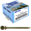 #7 x 2 Yellow ZINC COARSE Thread Drywall, Gypsum Board, Sheet Rock, Plasterboard Screws. - CASE Qty 42 Boxes - 4,914 Screws
