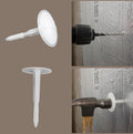 Trufast Heavy-Duty Plastic Insulation Masonry Fasteners - Durable Anchors for Securely Mounting on Brick, Concrete, and Stone Walls - Ideal for Home and Commercial Use (50, 3-1/2')