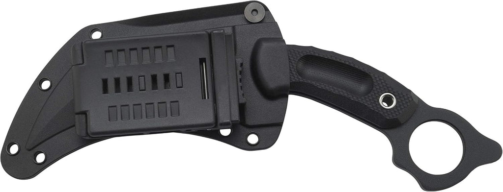 CRKT Du Hoc Fixed Blade Knife with Sheath: SK-5 Plain Edge Blade, G10 Handle, 2630