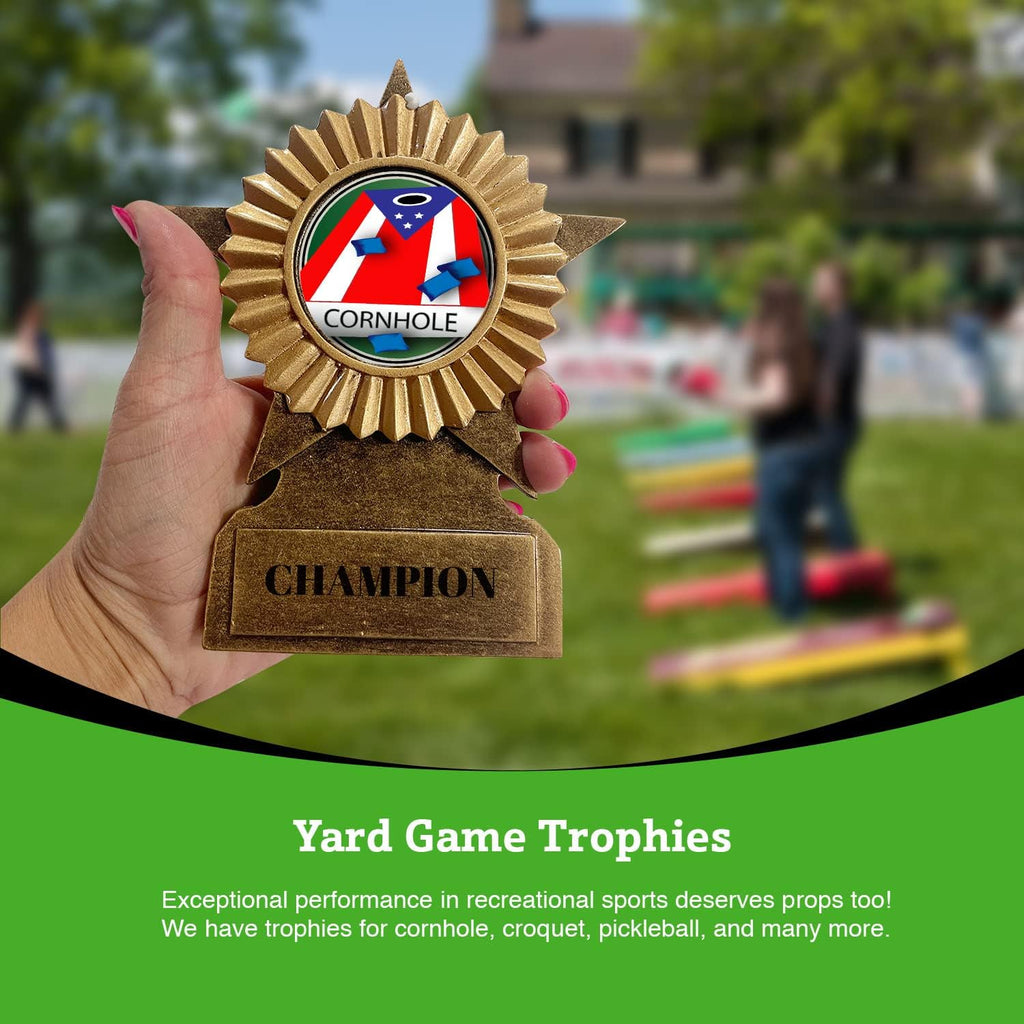 Cookie Bake Off Traveling Trophy - Plastic Trophy with Base, Awards and Trophies for Fun Contests, Prizes for Adults and Kids Gold,18'
