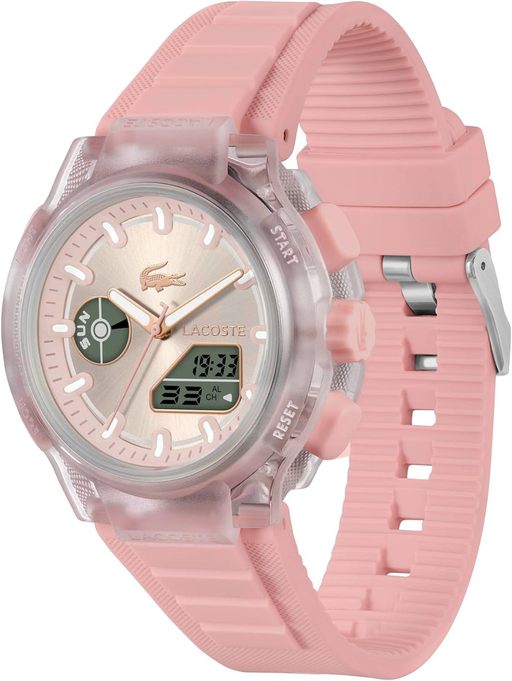 Lacoste LC33 Women's Analog-Digital Quartz Watch with Chronograph, Alarm and Calendar