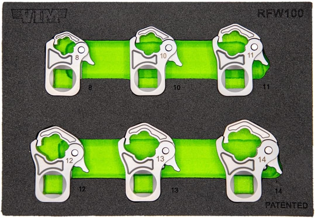 Vim Tools 6 PC. 3/8'' DR. RATCHETING Flare NUT Wrench Set
