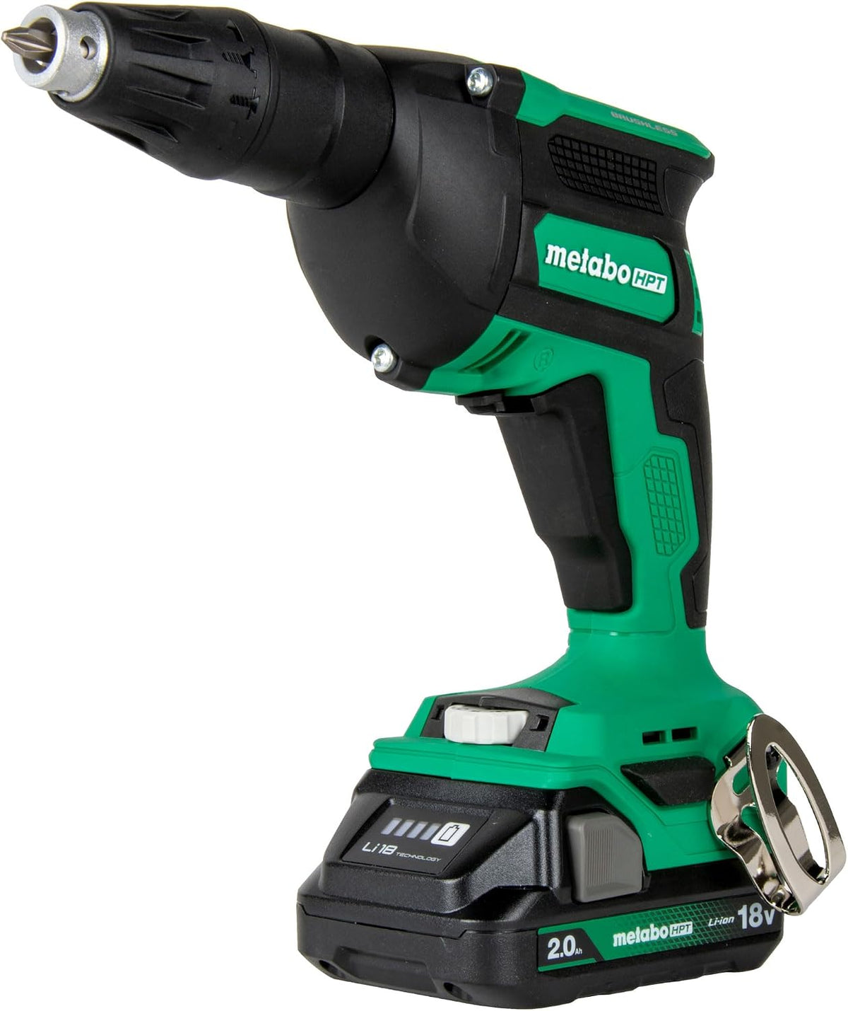 Metabo HPT Cordless 18V MultiVolt™ Drywall Screw Gun Kit | Includes 2-18V 2.0 Ah Batteries | Lifetime Tool Warranty | W18DAQA