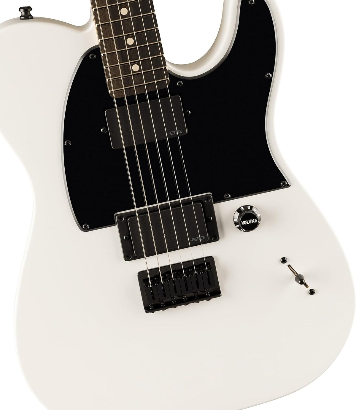Fender Jim Root Telecaster - Flat White Bundle with Deluxe Black Tweed Hard Case, Cable, Strap and Guitar Cleaning Kit
