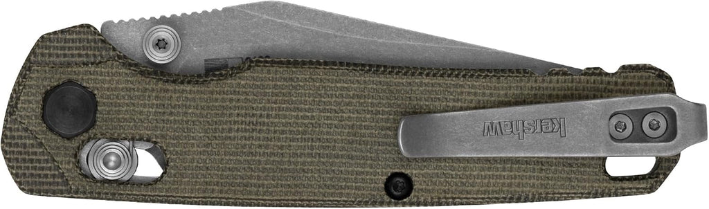 Kershaw Bel Air Pocket Knife, Made in the USA, 3.4 inch CPM MagnaCut Steel Blade, EDC Design, Duralock Locking Mechanism, Manual Folder, Pocketclip