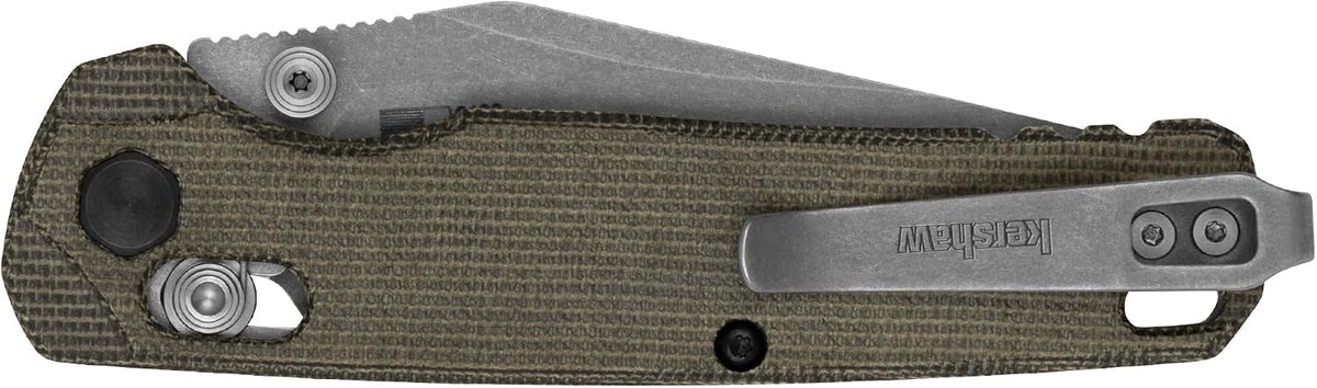 Kershaw Bel Air Pocket Knife, Made in the USA, 3.4 inch CPM MagnaCut Steel Blade, EDC Design, Duralock Locking Mechanism, Manual Folder, Pocketclip