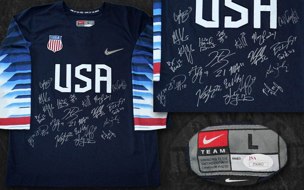 2018 USA Womens Gold Medal Olympic Hockey Team Signed Jersey JSA LOA