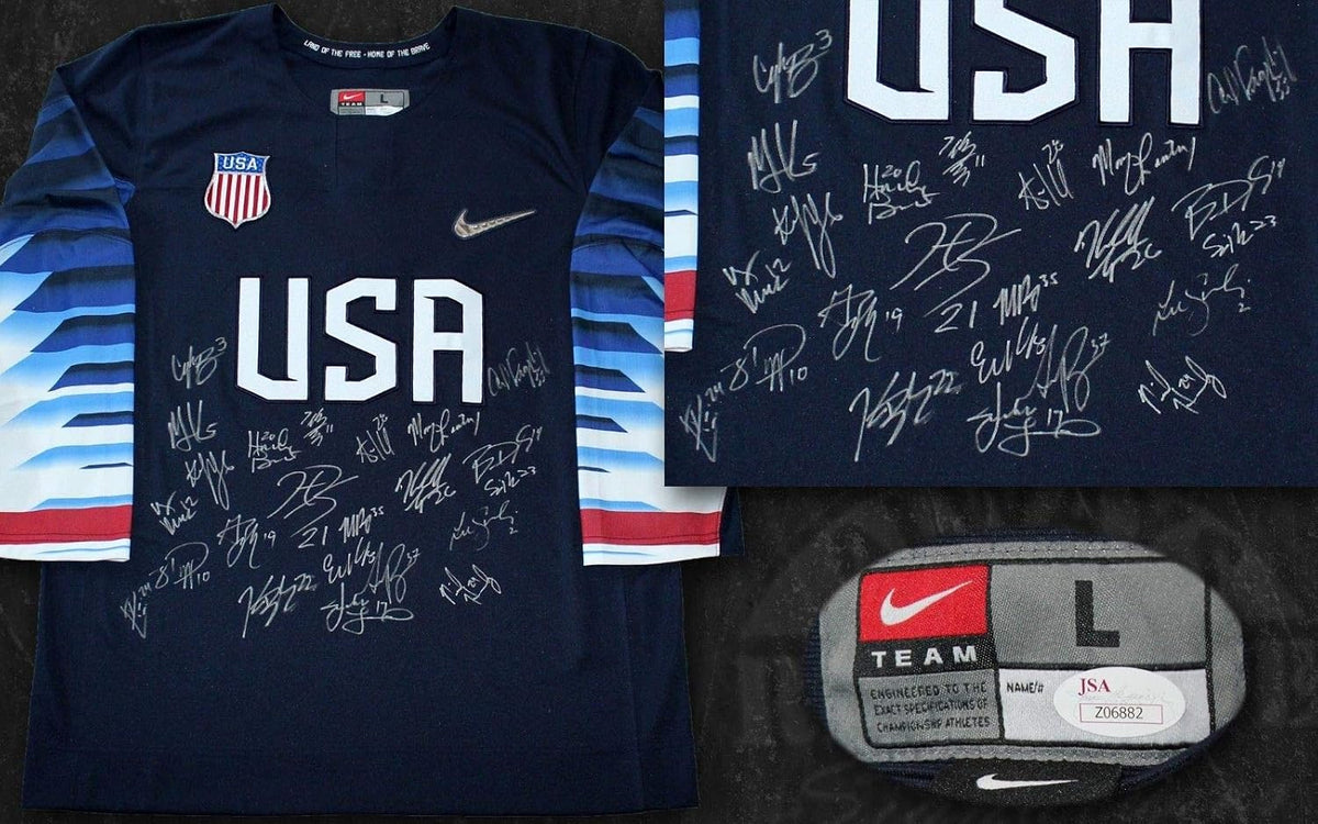 2018 USA Womens Gold Medal Olympic Hockey Team Signed Jersey JSA LOA