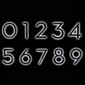 Montague Metal Products - 12 Inch Backlit LED House Numbers - LED House Numbers - Lighted Address Numbers - Modern Backlit Address Numbers - 14 Color Options