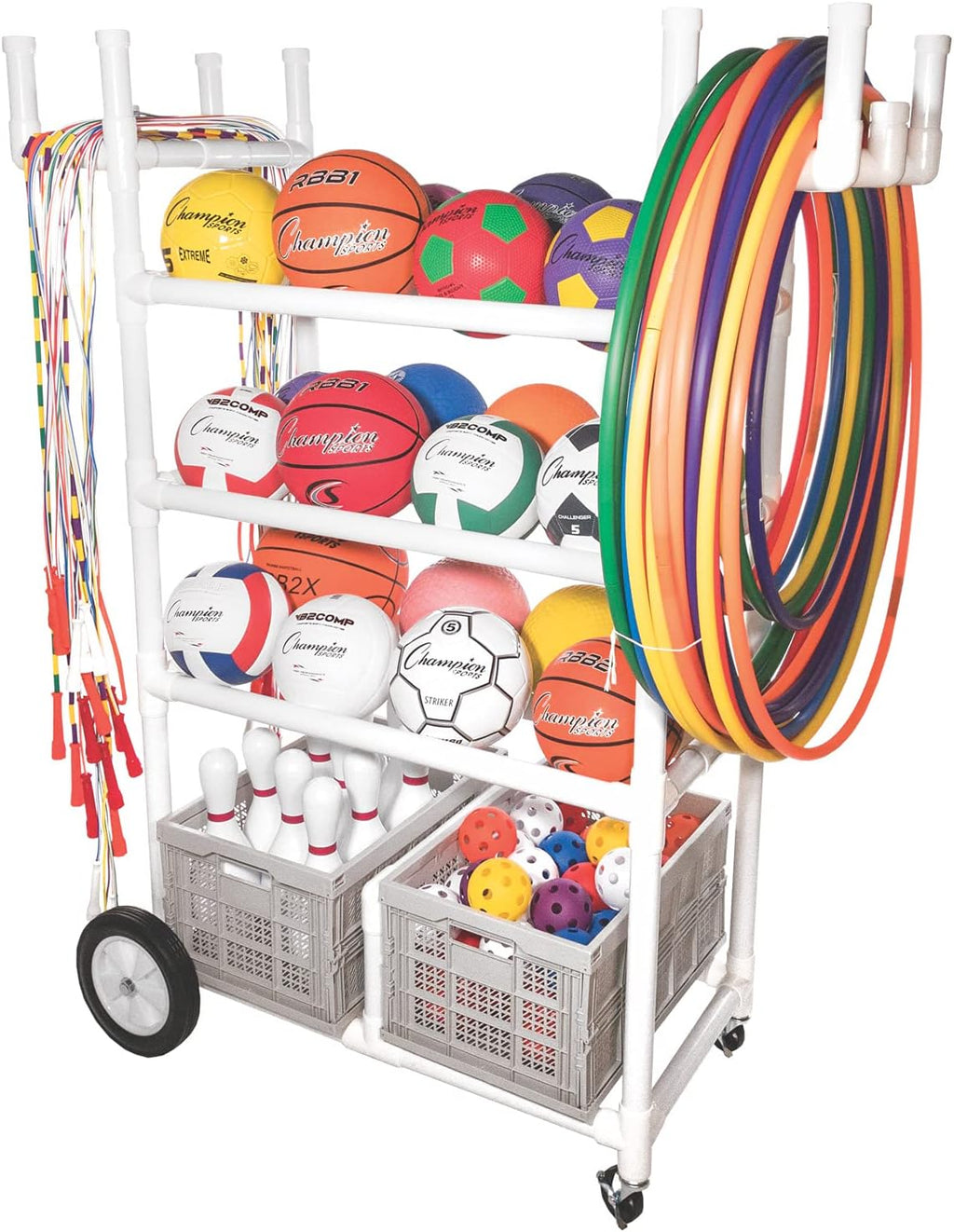 Champion Sports High-Impact All-Terrain Cart - 53' L x 19' W x 59' H - White