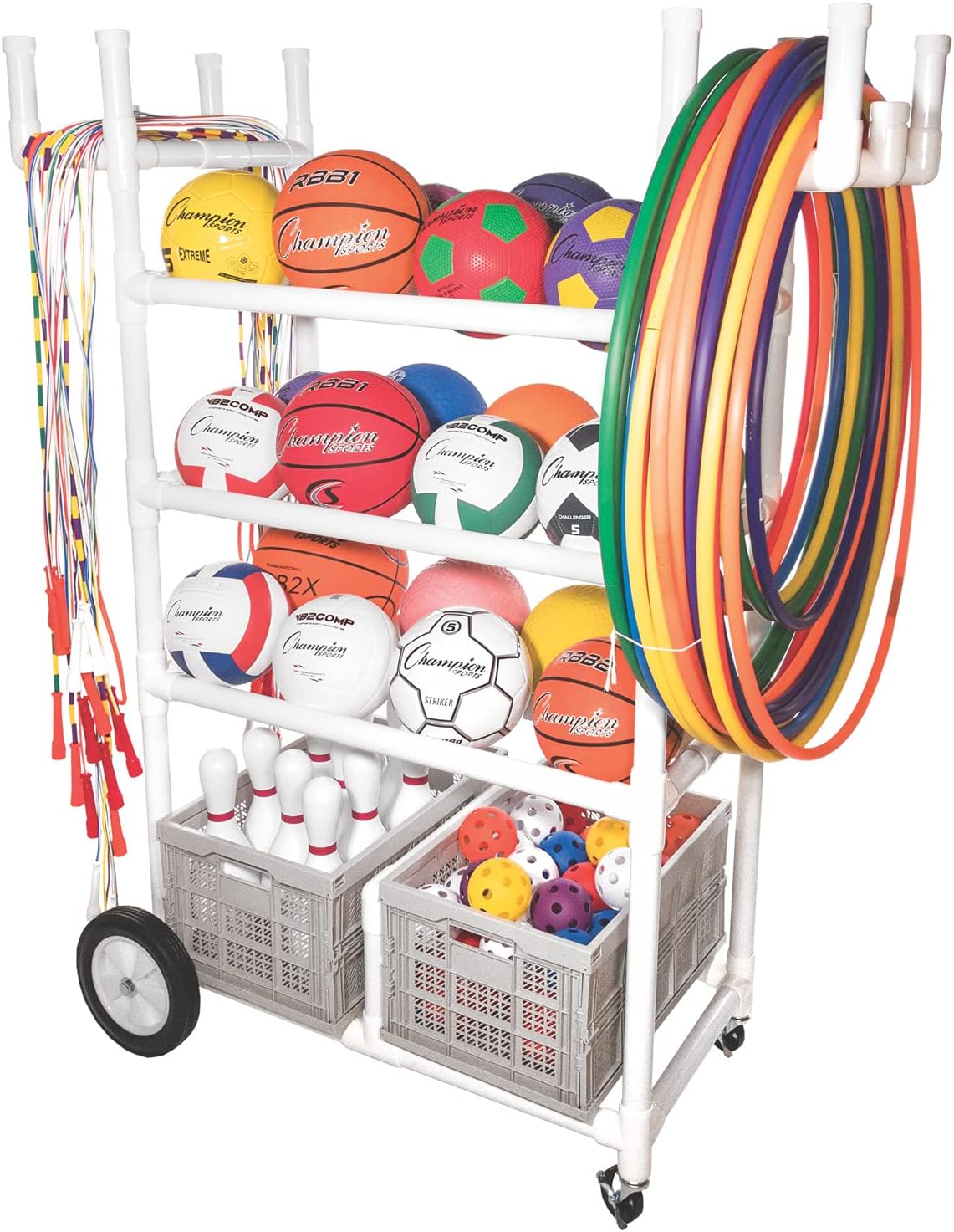 Champion Sports High-Impact All-Terrain Cart - 53' L x 19' W x 59' H - White