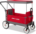 Radio Flyer Wagon for Kids, Baby Stroller, Outside Toys for Toddlers 1-3, Rolling Cart, Beach Cart with Wheels, Convertible Stroller Wagon for Kids Ages 1+ Years, Red
