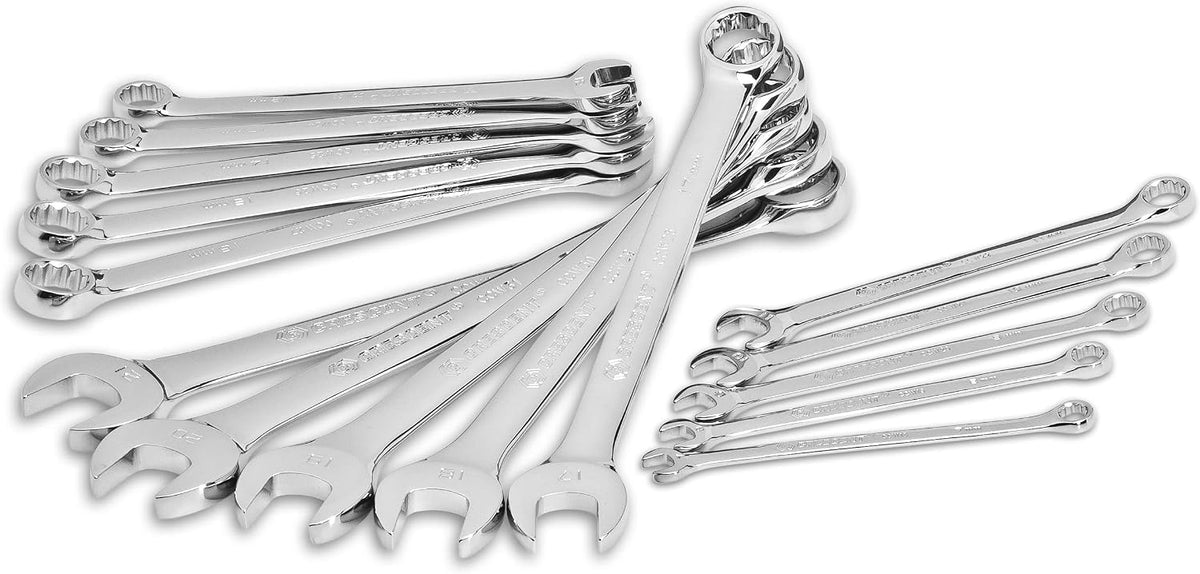 Crescent 12 Point Metric Combination Wrench Set with Tool Roll - CCWS5-05 (15 Count)(Pack of 4)