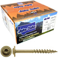 8 x 1-5/8' Bronze Star Multipurpose Torx/Star Drive Head Exterior Coated Modified Truss Head Cabinet Wood Screw - Full Box 3000 Screws