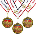 All Quality Music Wreath Design Medal - 1st, 2nd, 3rd Place