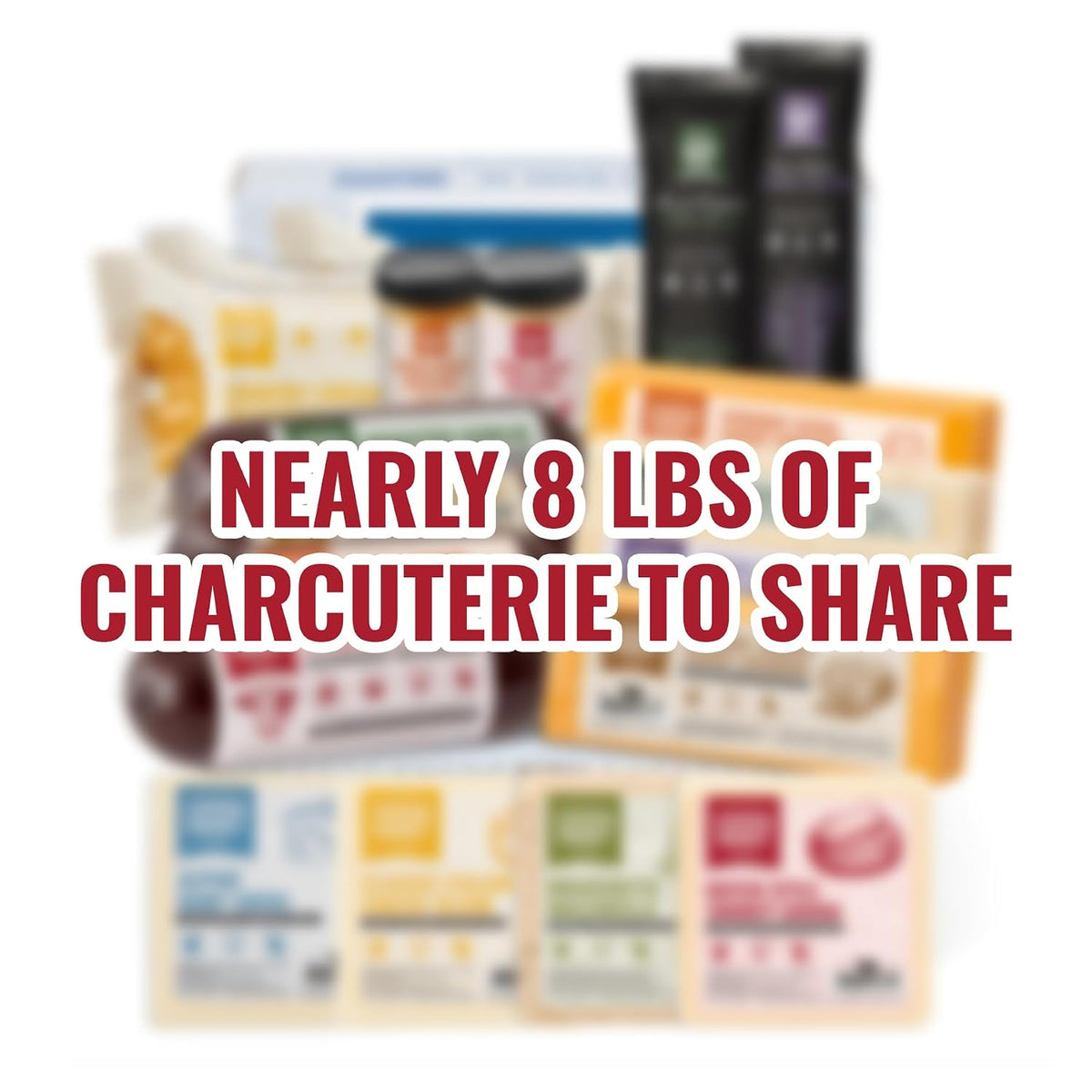 Farmers Market Charcuterie Gift Basket – Gourmet Meat & Cheese Gift Box with Summer Sausage, Wisconsin Cheese, Salami, Crackers & Mustard – Shelf Stable, Keto Friendly Food Gift for Father's Day, Holidays and Entertaining