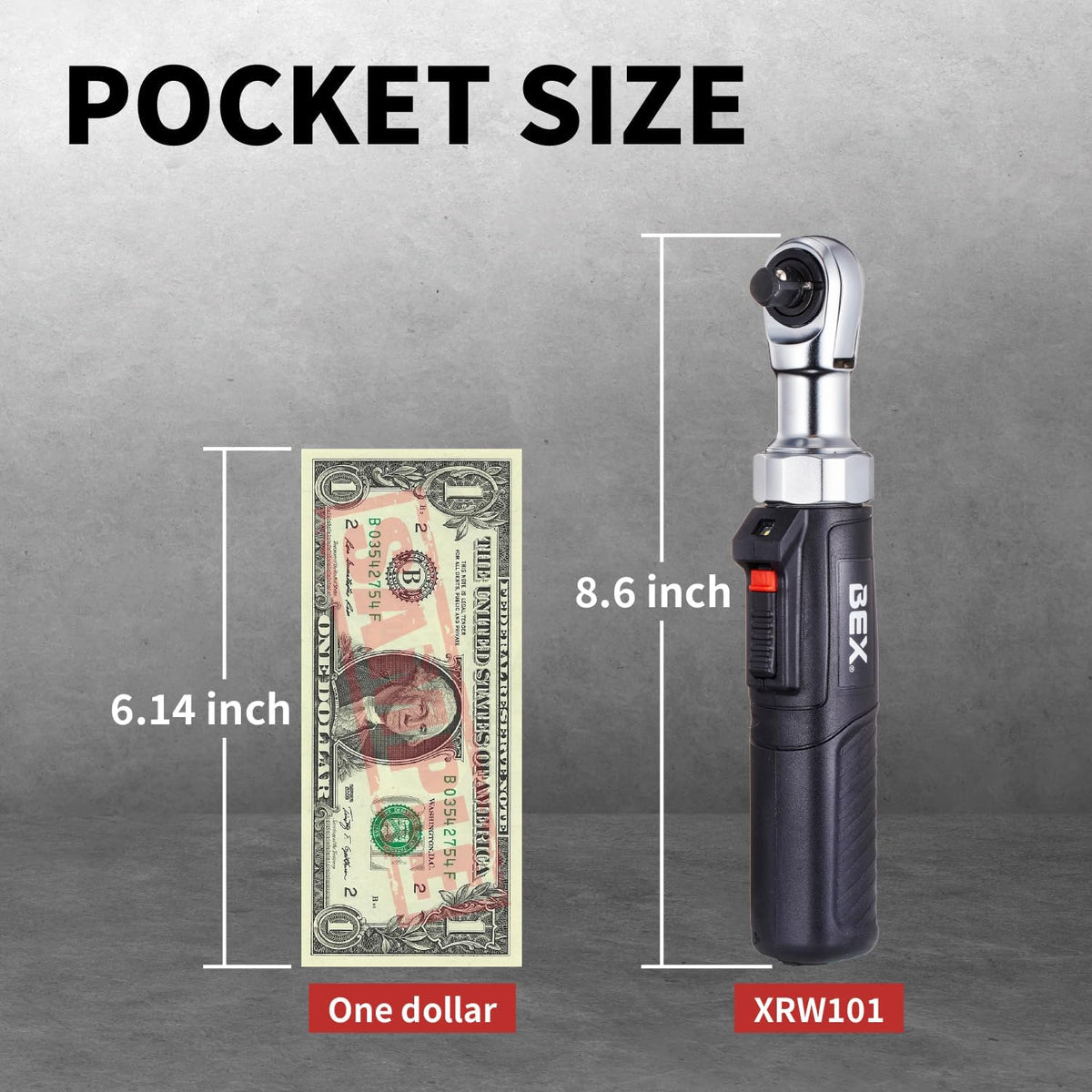 BEX 3/8 45pcs set USB mini electric ratchet electric ratchet wrench portable ratchet wrench Rechargeable light torque