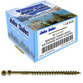 7 x 2-1/2' Bronze Coated Tiny Finish Head Multipurpose Wood Screw - Torx/Star - ACQ Compatible CASE Qty 42 Boxes 5,922 Screws