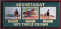 Ron Turcotte Riding Secretariat Triple Crown Framed Horse Racing Collage
