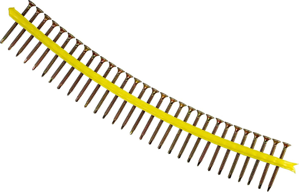 Simpson Strong-Tie DWFSD178PS DWFSD Drywall-to-CFS Screw (Collated) — #6 x 1-7/8 in. #2 Phillips, Yellow Zinc (2000-Qty)