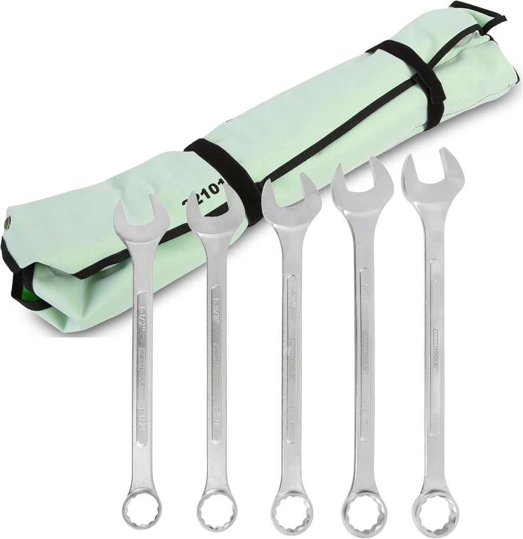 OEMTOOLS 22101 5 Piece SAE Jumbo Combination Wrench Set, Large Combination Wrench Set, SAE Sizes