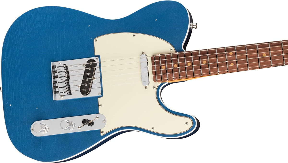 Fender American Ultra Luxe Vintage '60s Telecaster Custom Electric Guitar - Lake Placid Blue, Heirloom Lacquer