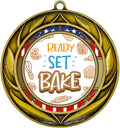 All Quality Wreath Ready Set Bake Medal | Competition Metal Medal - 1st, 2nd, 3rd Place