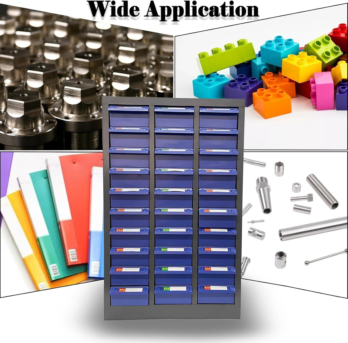 30 Drawers Parts Cabinet Bolt Bin Cabinet Nuts and Bolts Storage Bins with Large Drawers