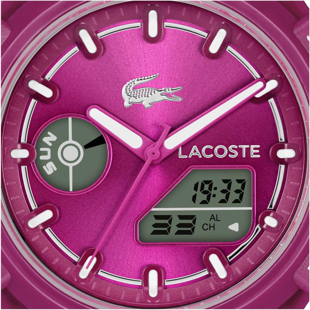 Lacoste LC33 Women's Analog-Digital Quartz Watch with Chronograph, Alarm and Calendar