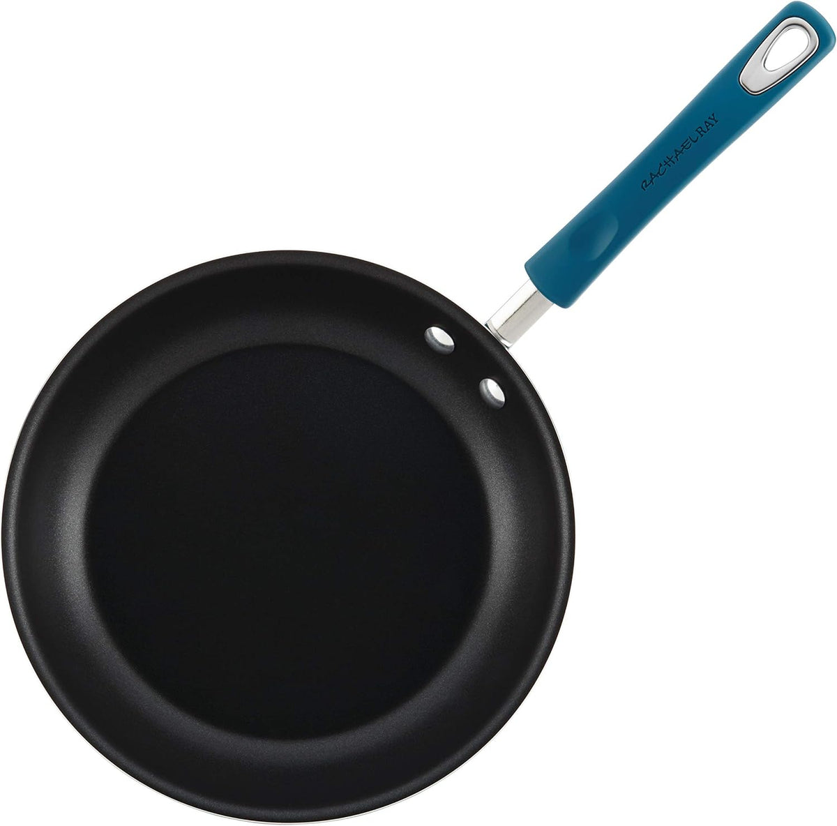 Rachael Ray Brights Nonstick Cookware Pots and Pans Set, 10 Piece, Marine Blue