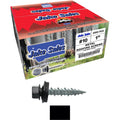 10 x 1 Black Metal Roofing Screws - Hex Washer Head- Self-Starting/Tapping - EPDM Washer. 10 X 250 Bags - 2,500 Screws