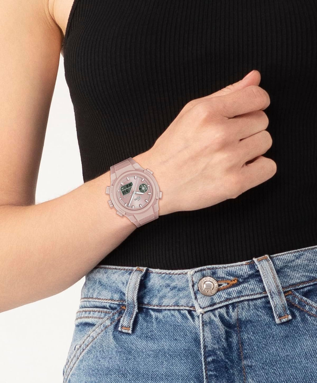 Lacoste LC33 Women's Analog-Digital Quartz Watch with Chronograph, Alarm and Calendar