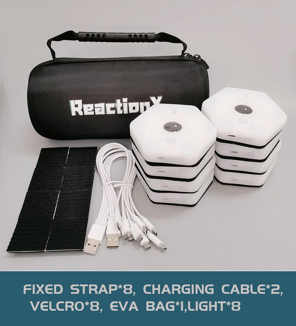 【queling】 ReactionX Reaction Training Light lamp Speed Agility Response Equipment Basketball Boxing fencingPhysical Rehabilitation of Flash Reflex traing System