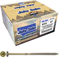 Jake Sales #14 x 5 Construction Lag Screw Exterior Coated Torx/Star Drive Heavy Duty Structural Lag Screw Far Superior to Common Lag Screws (Full Box - 700 Screw Count) Modified Truss Washer Head