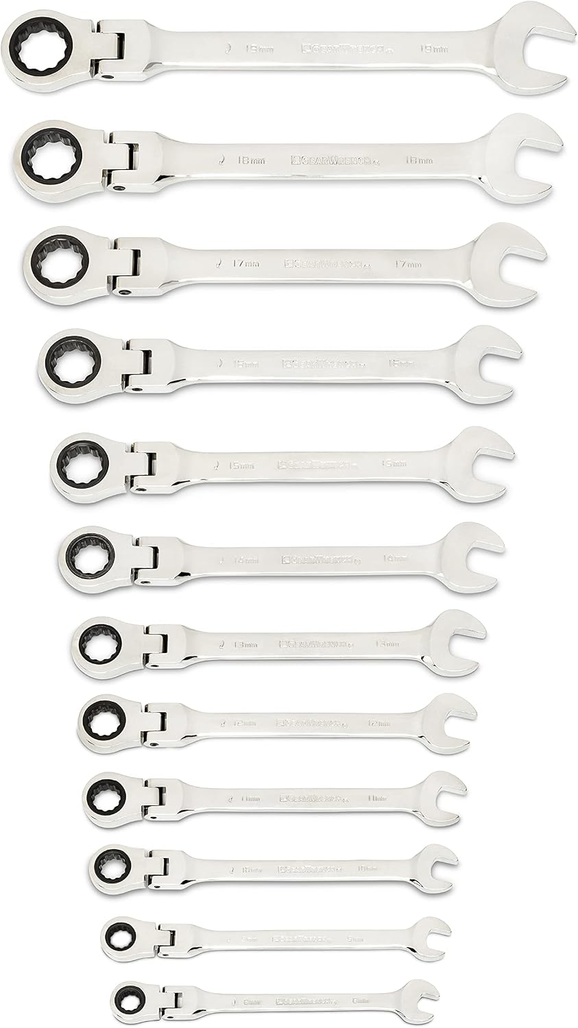 GEARWRENCH 25-Pc. Flex Combination Ratcheting Wrench Set, SAE/MM - 86730