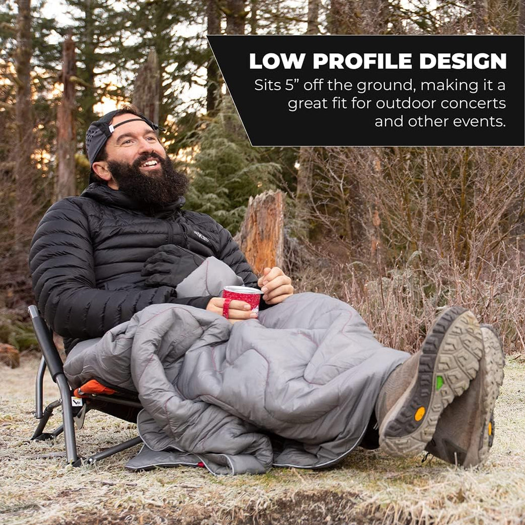 MacSports 150lb Capacity All Terrain Beach Wagon and Cascade Mountain Tech 250lb Capacity Camping Chair Bundle