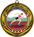 All Quality Wreath Design Track and Field Medal (Female) | Competition Metal Medal - 1st, 2nd, 3rd Place