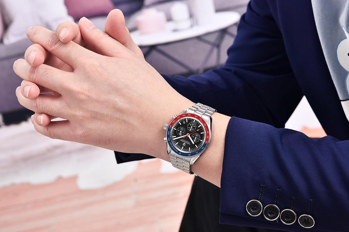 Pagani Design 1701 V3 Men's Chronograph Quartz Dial 40mm VK63 Movement Stainless Steel Mirror Sapphire Watch 100 Meter Water Resistant Sport Watch