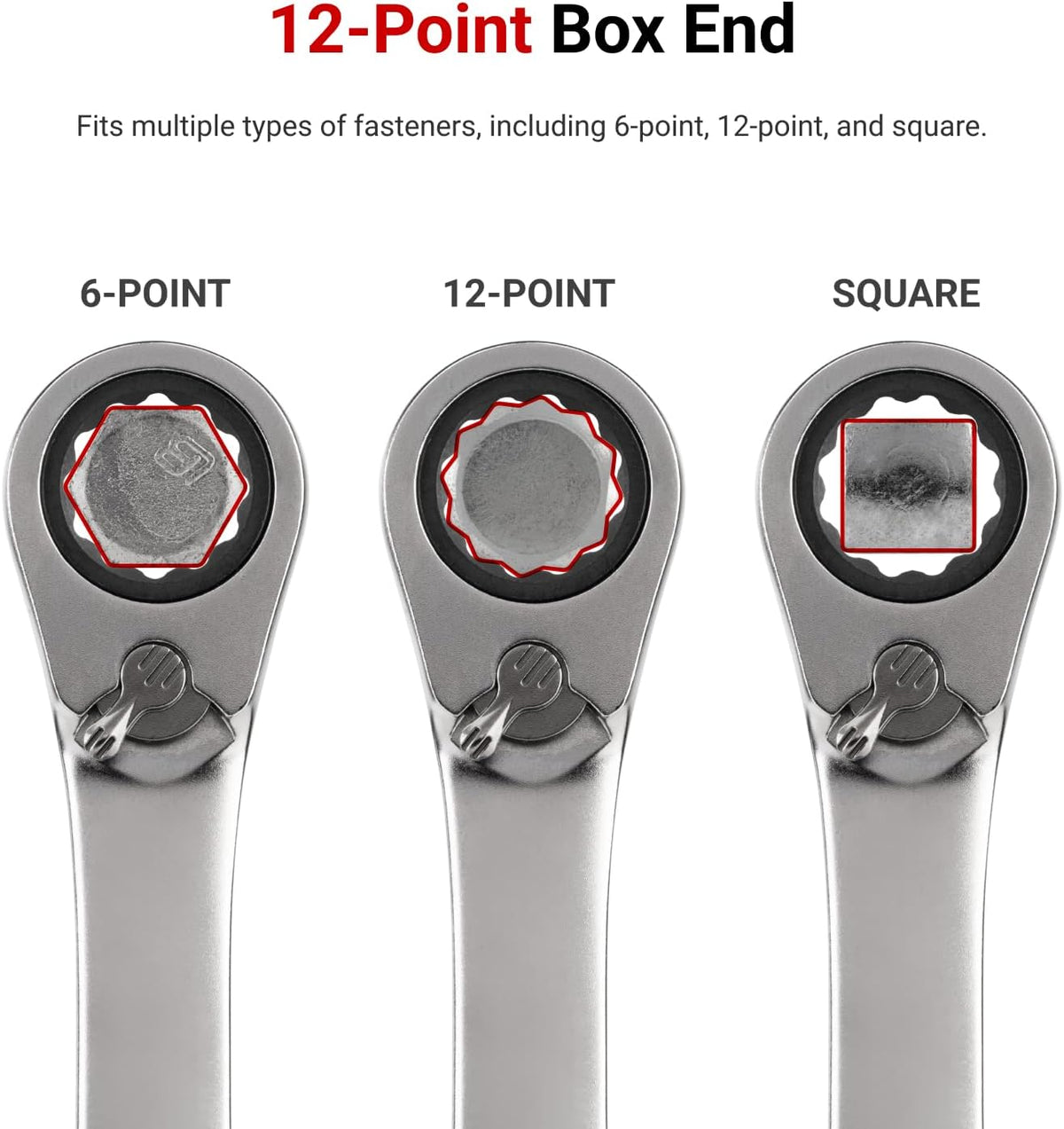 TEKTON Reversible 12-Point Ratcheting Combination Wrench Set with Modular Organizers, 15-Piece (1/4-1 in.) | WRC94301