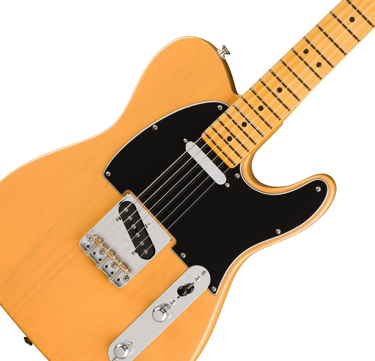 Fender American Professional Classic Telecaster - Butterscotch Blonde Bundle with Gig Bag, Strap, Cable, and Guitar Cleaning Kit