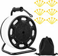 Shimeyao 328 ft Field Marking Tape Kit Stretchable Sports Boundary Rope with Ground Stakes Portable Durable Court Line Marker for Soccer Football Beach Volleyball Badminton Outdoor