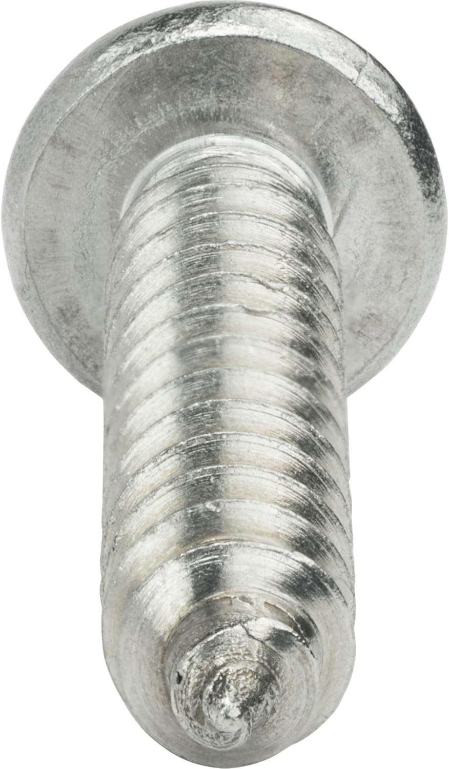#14 x 1-1/2' Pan Head Sheet Metal Screws, Stainless Steel 18-8, Full Thread, Bright Finish, Self-Tapping, Quantity 1000 By Fastenere
